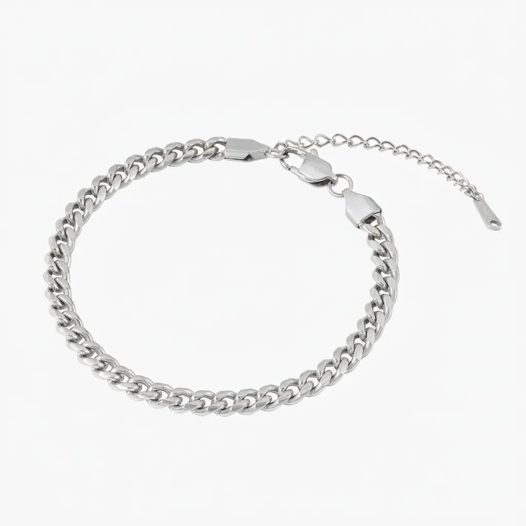 Women's 5mm Cuban Link Anklet