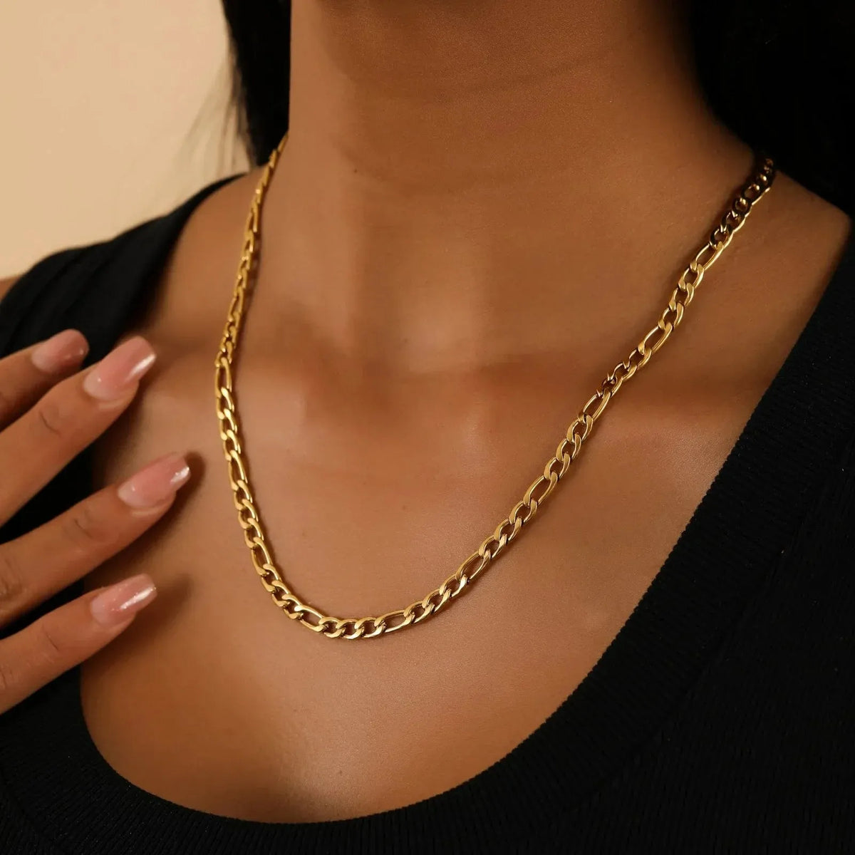 Women's 5mm Figaro Chain Necklace