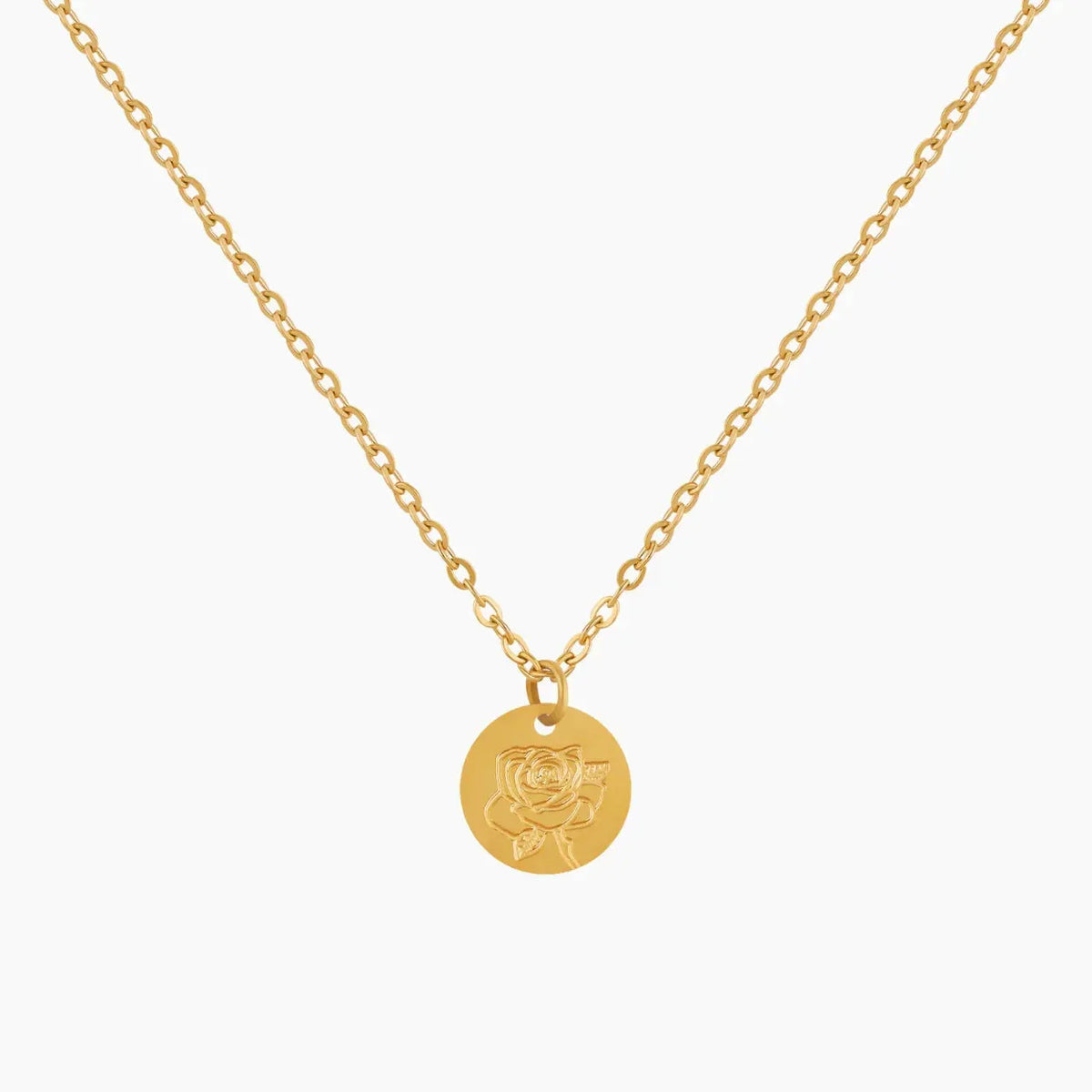 Women's Birth Flower Pendant Necklace