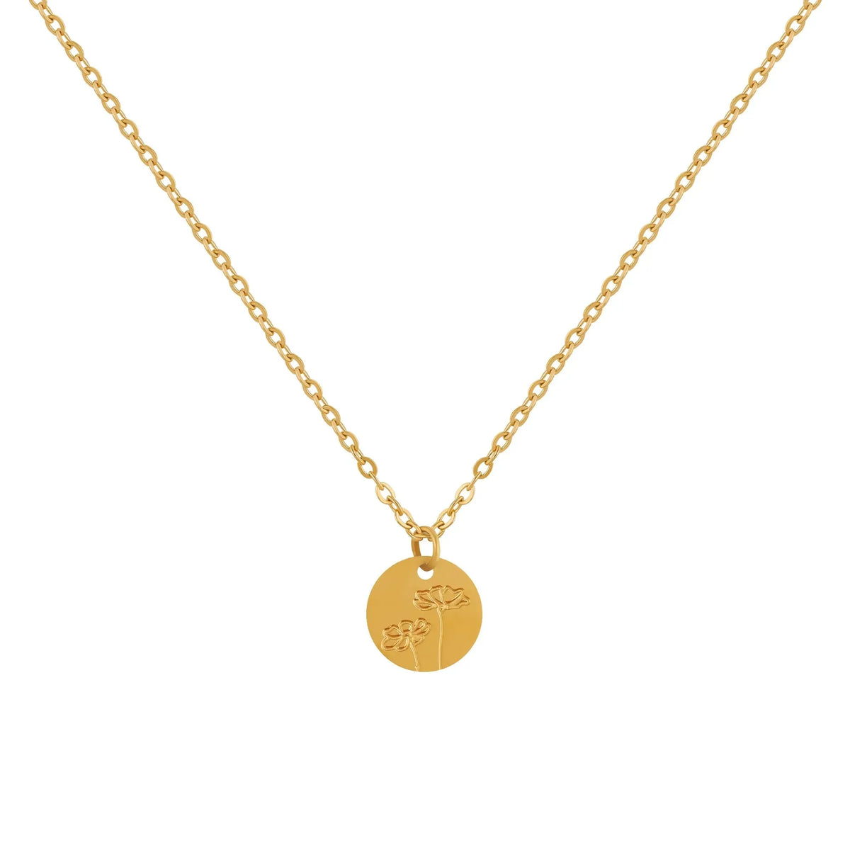 Women's Birth Flower Pendant Necklace