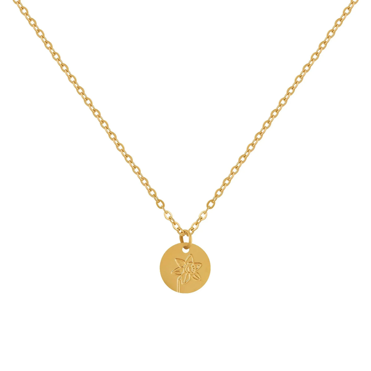 Women's Birth Flower Pendant Necklace