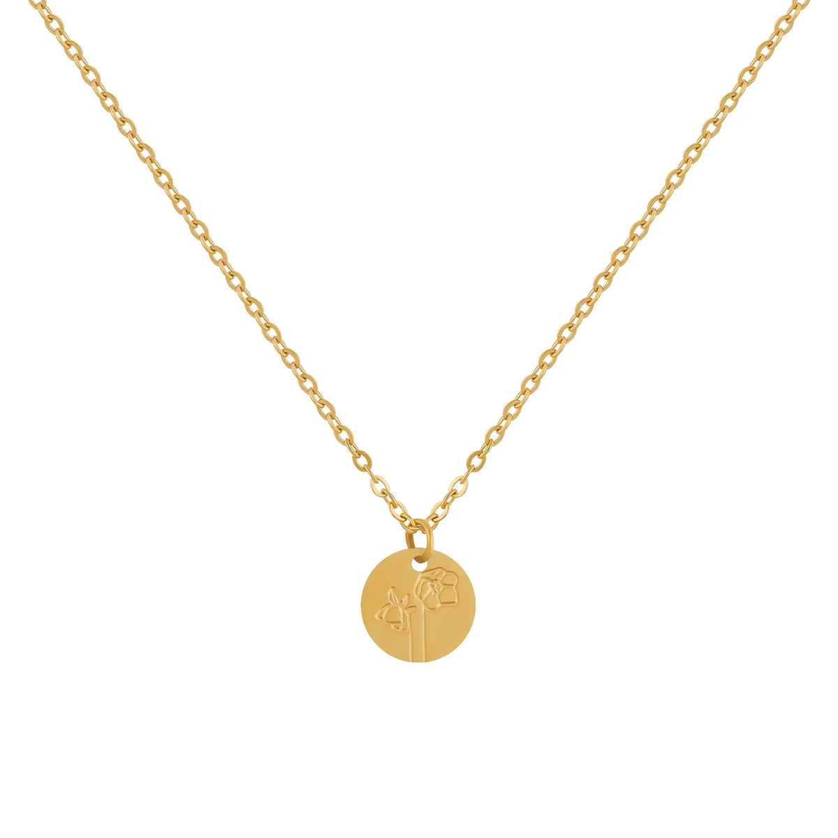 Women's Birth Flower Pendant Necklace