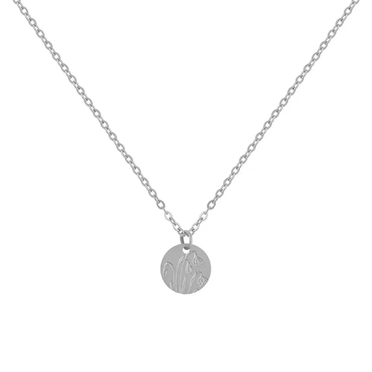 Women's Birth Flower Pendant Necklace