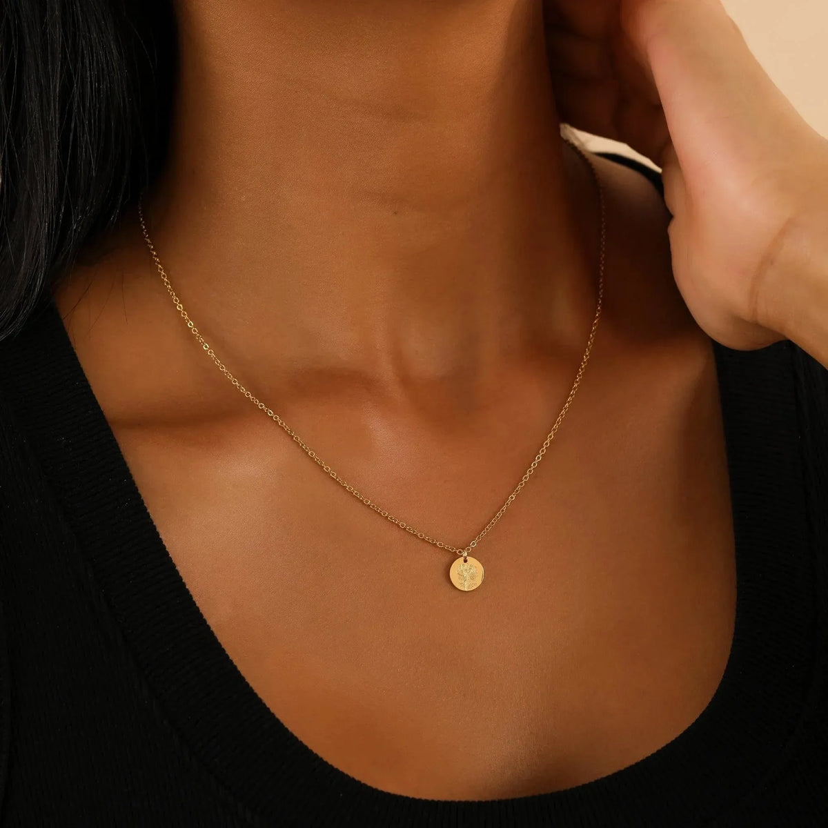 Women's Birth Flower Pendant Necklace