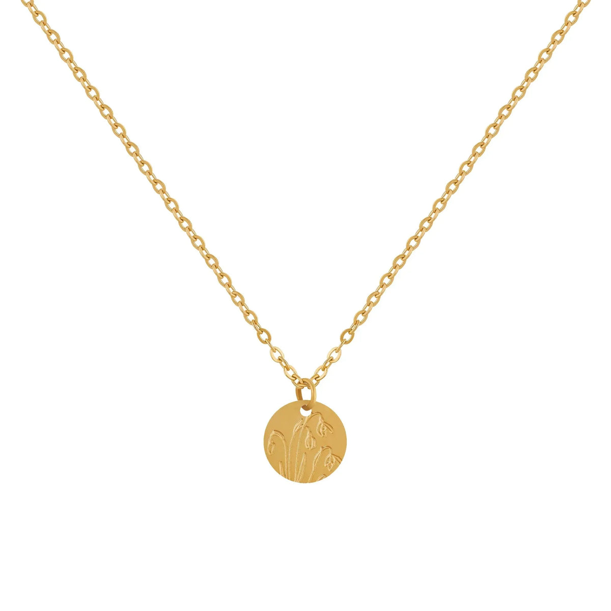 Women's Birth Flower Pendant Necklace