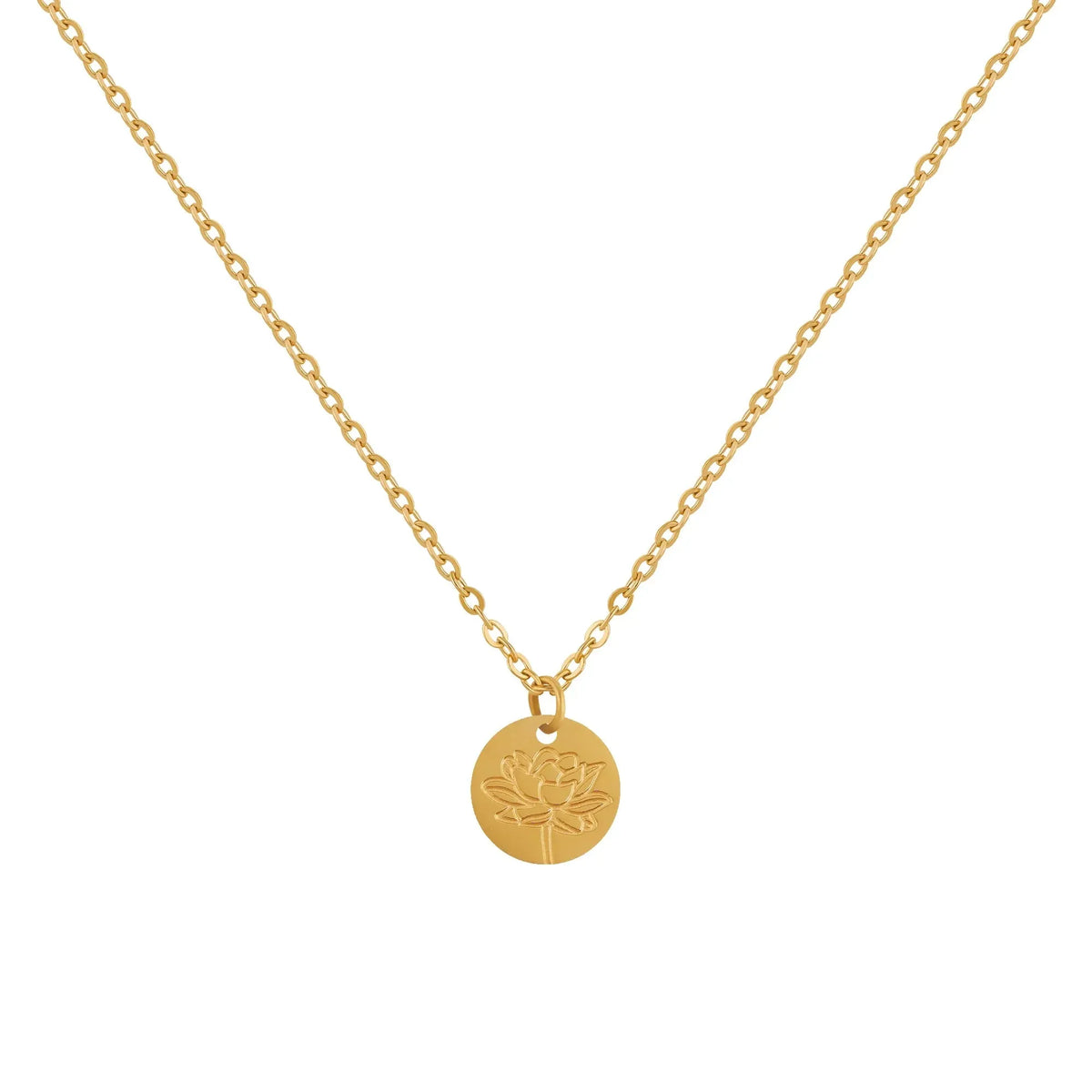 Women's Birth Flower Pendant Necklace