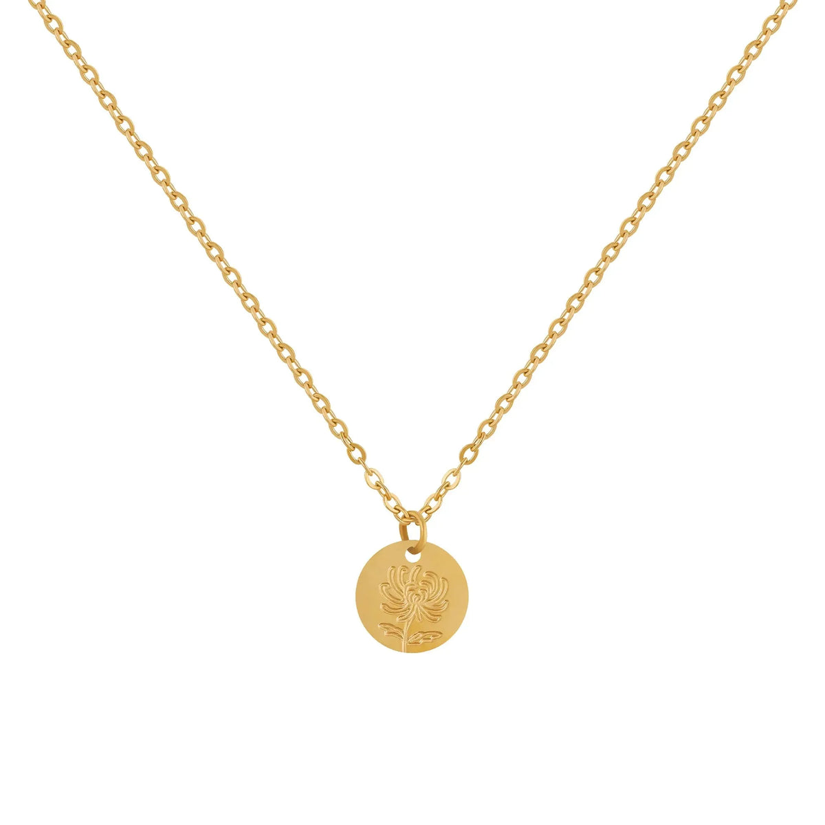 Women's Birth Flower Pendant Necklace