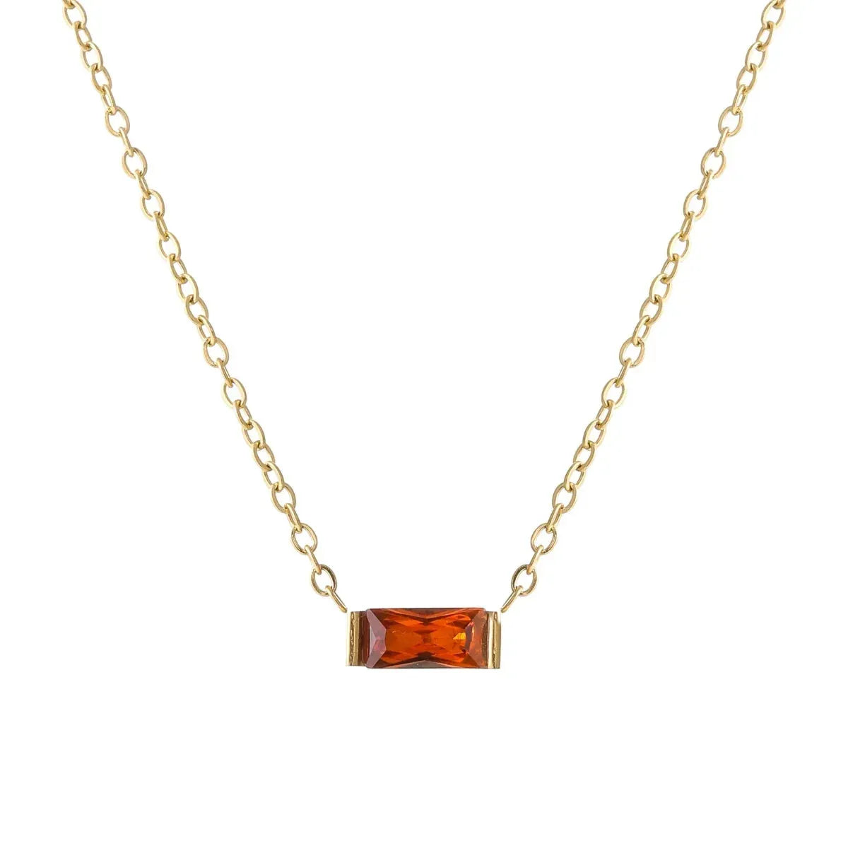Women's Birthstone Crystal Necklace