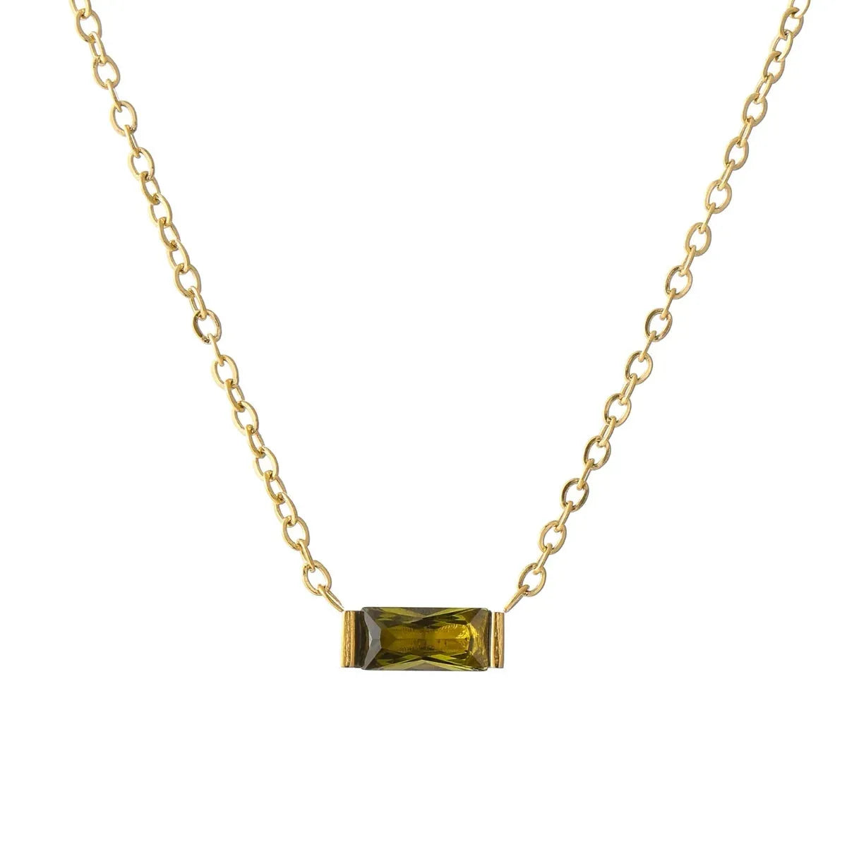 Women's Birthstone Crystal Necklace