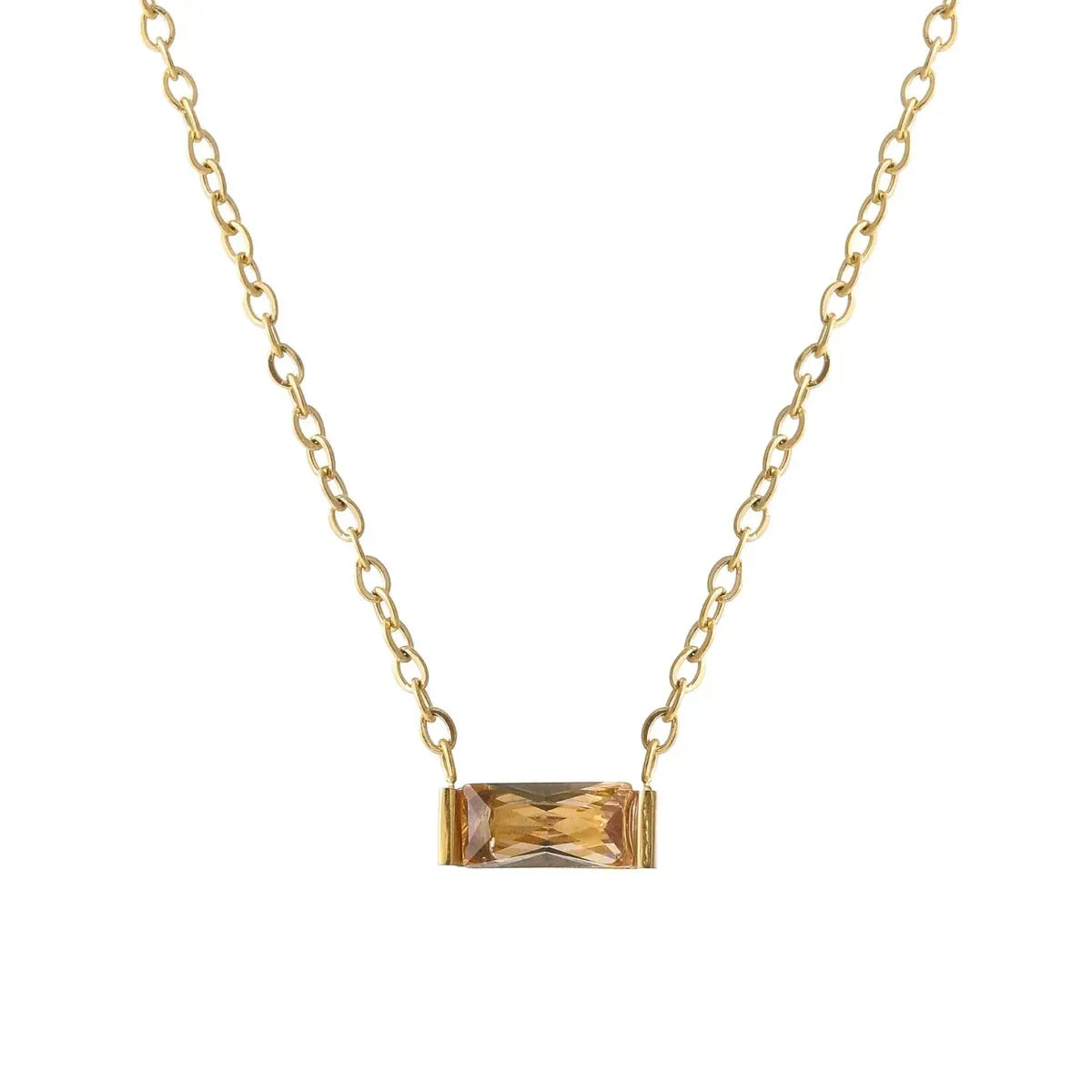 Women's Birthstone Crystal Necklace