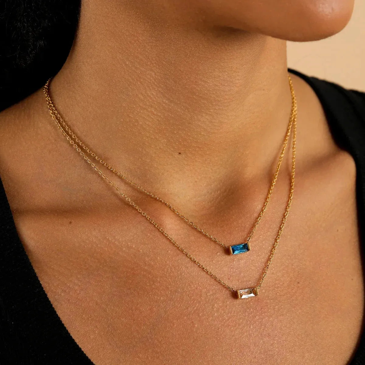 Women's Birthstone Crystal Necklace