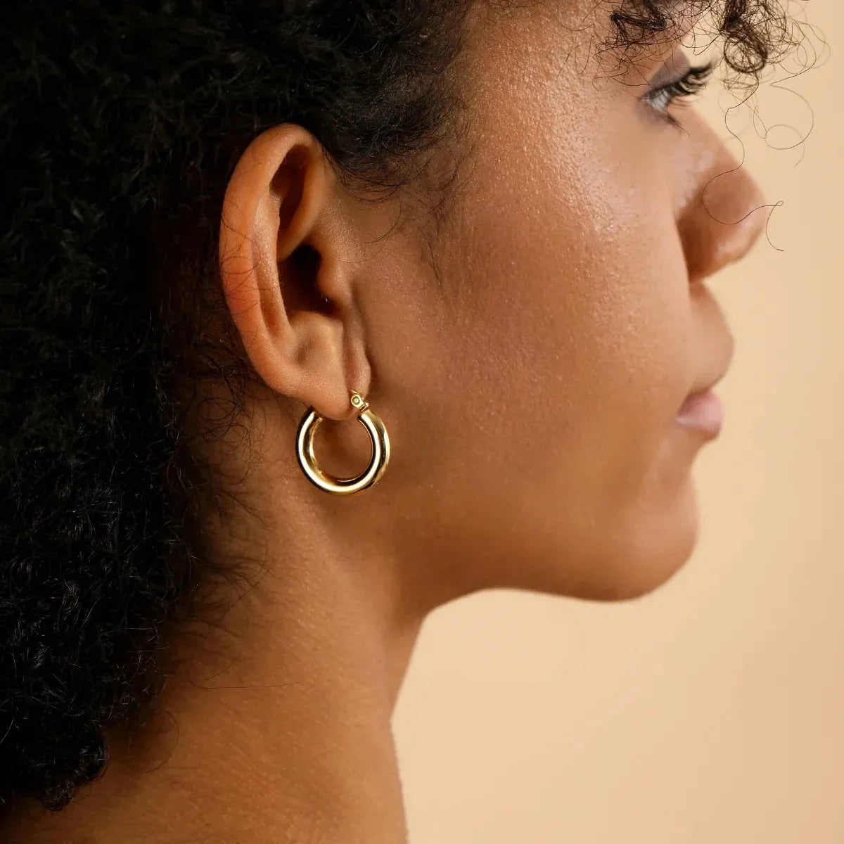 Women's Bold Tube Hoop Earrings