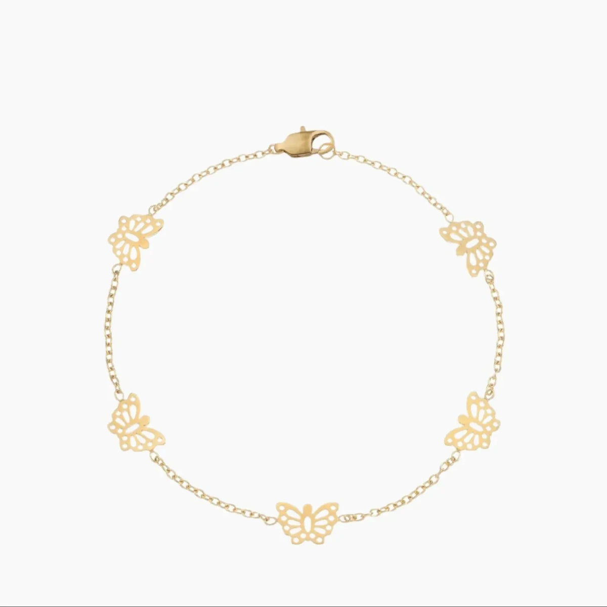 Women's Butterfly Charm Anklet