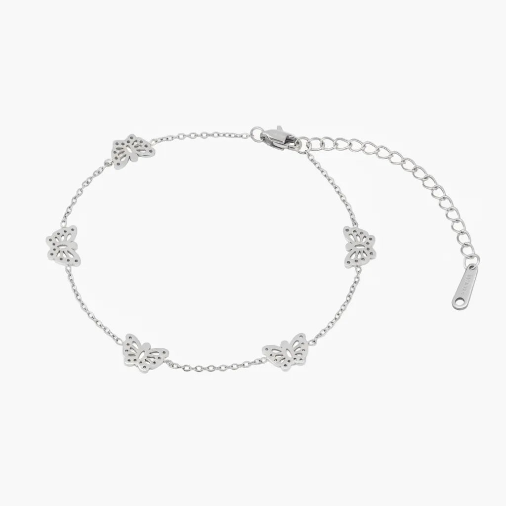 Women's Butterfly Charm Anklet