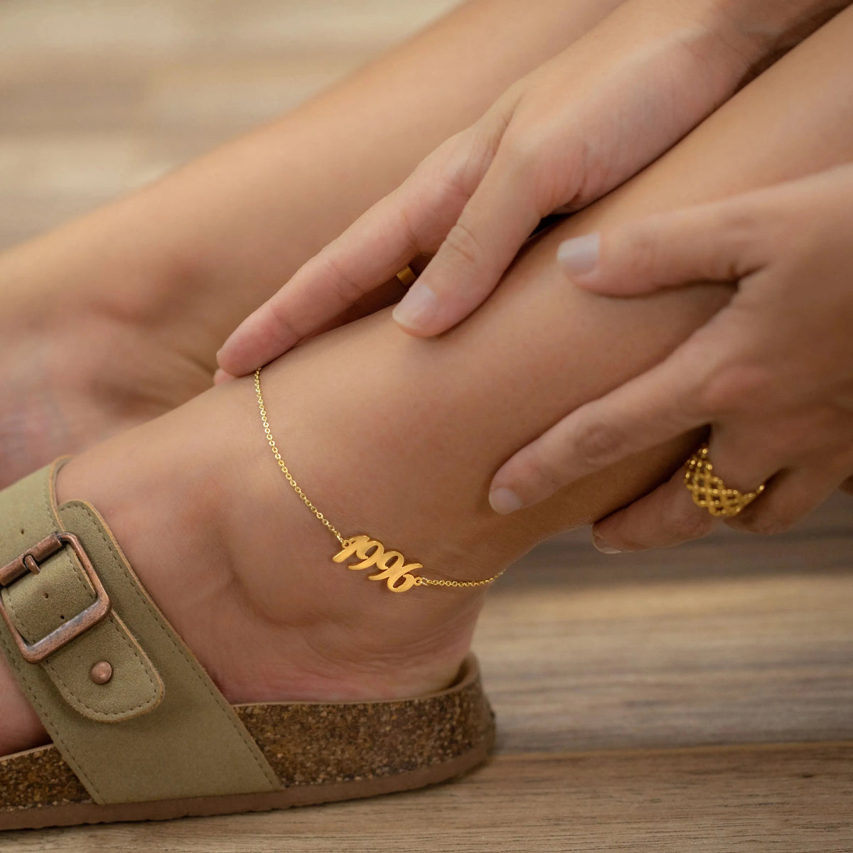 Women's Custom Year Anklet