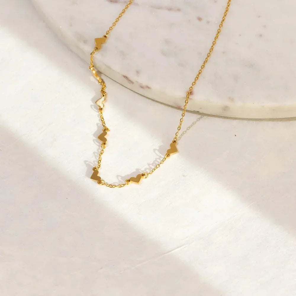 Women's Dainty Heart Pendant Necklace