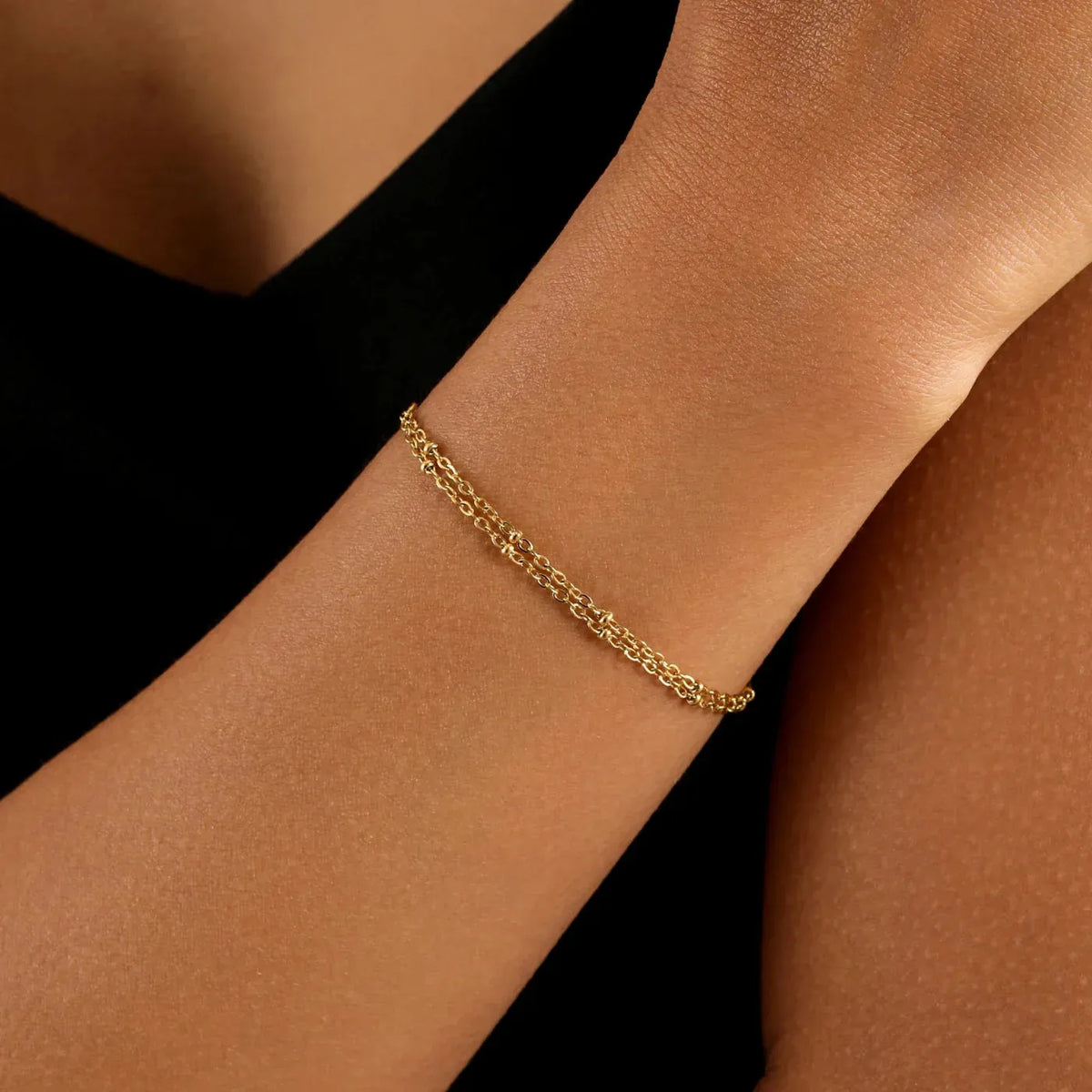Women's Double Satellite Chain Bracelet