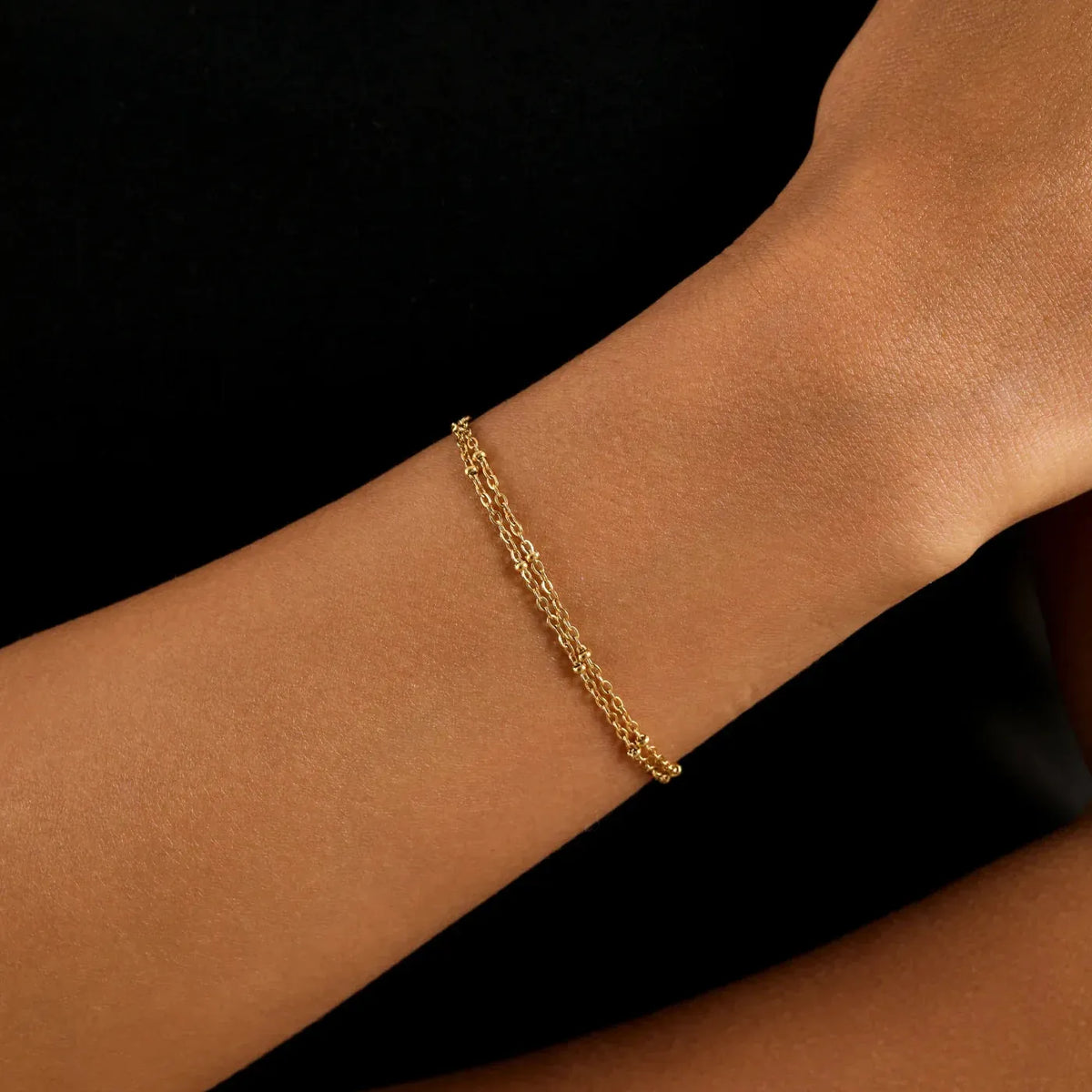Women's Double Satellite Chain Bracelet