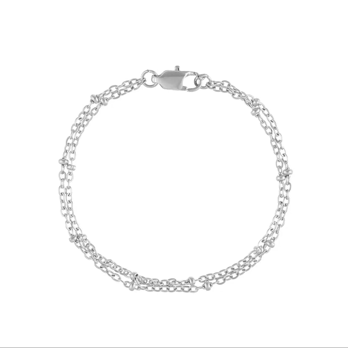 Women's Double Satellite Chain Bracelet