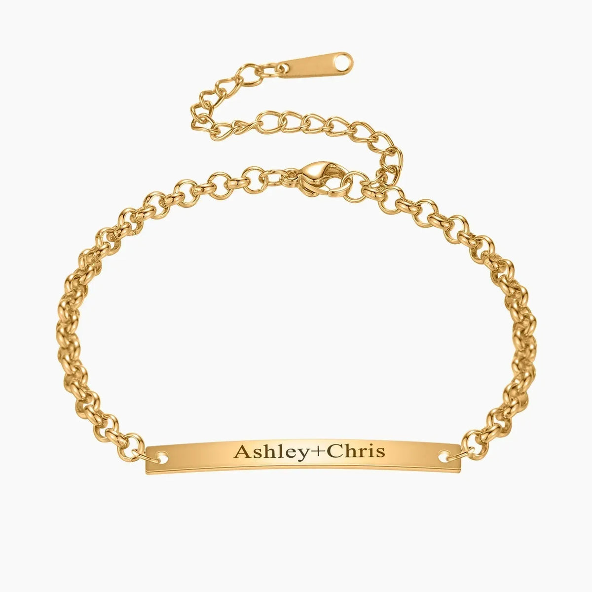 Women's Engraved Bar Bracelet