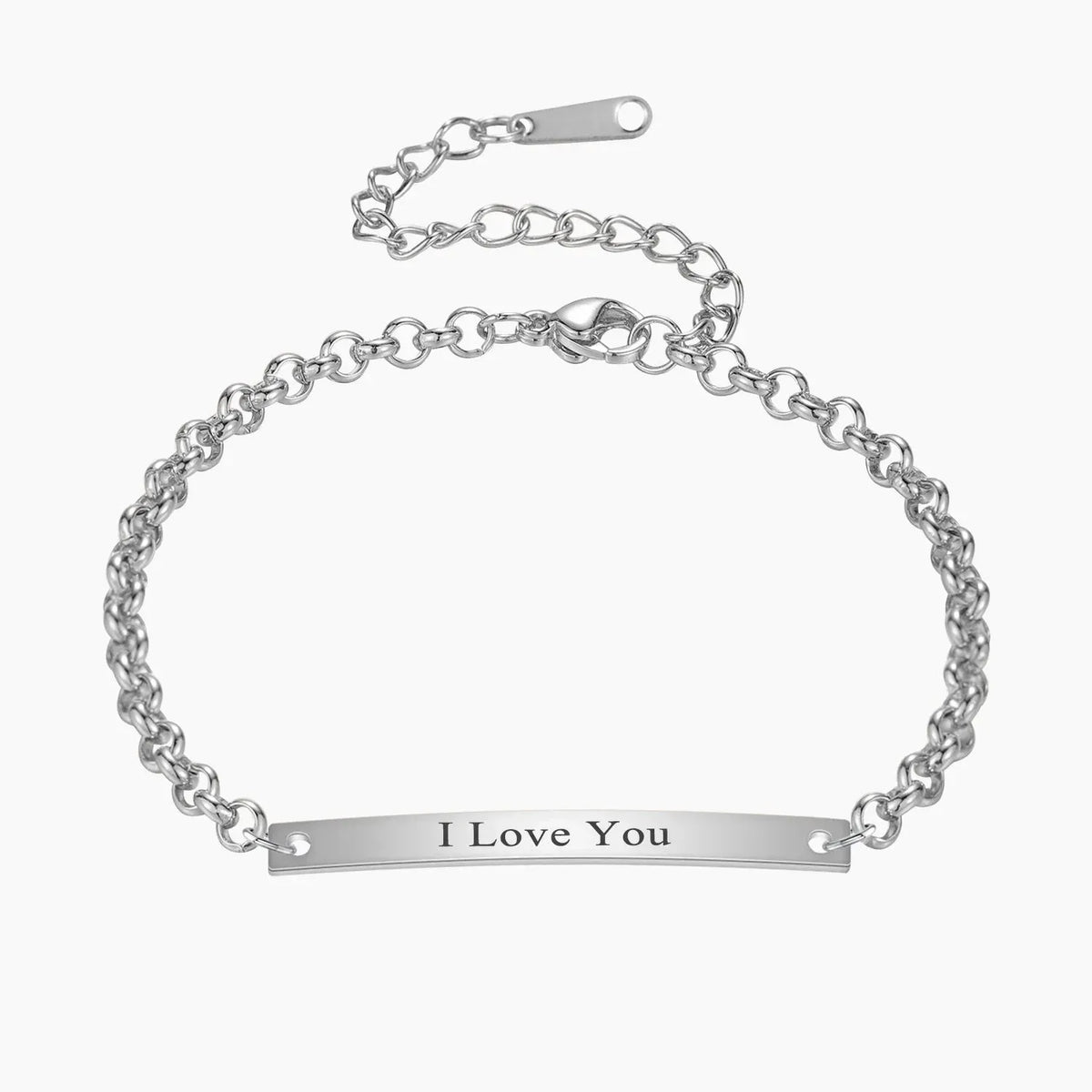 Women's Engraved Bar Bracelet