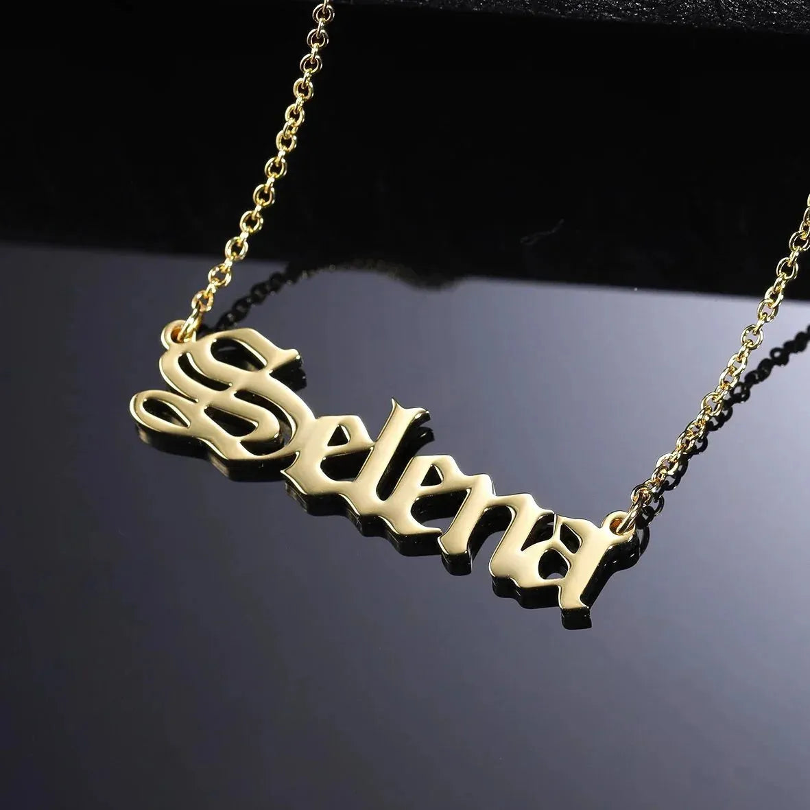 Women's Gothic Name Necklace