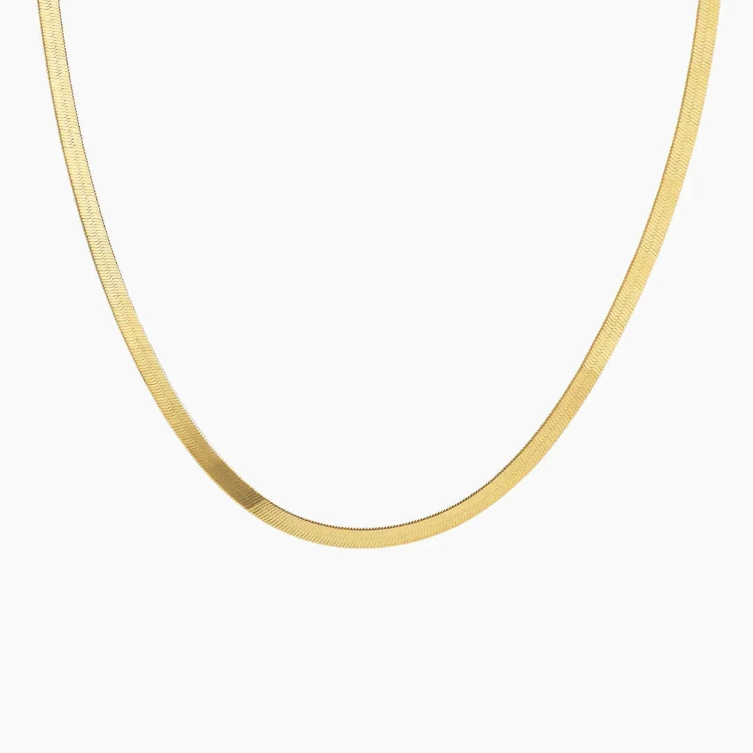 Women's Herringbone Chain Necklace 0.12 in
