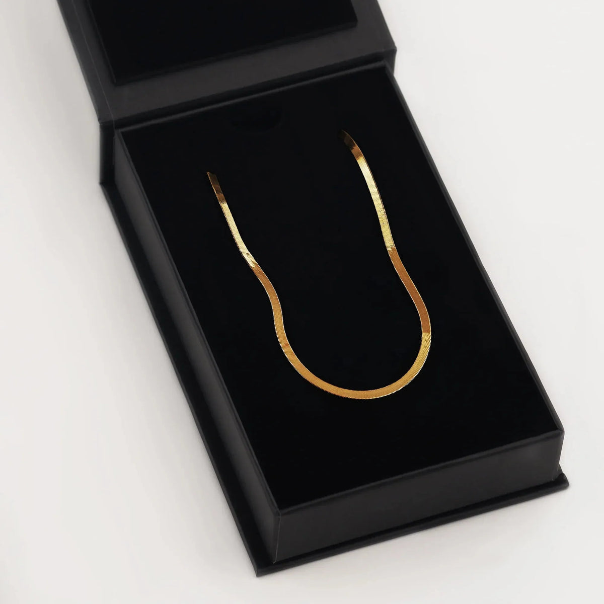 Women's Herringbone Chain Necklace 0.12 in
