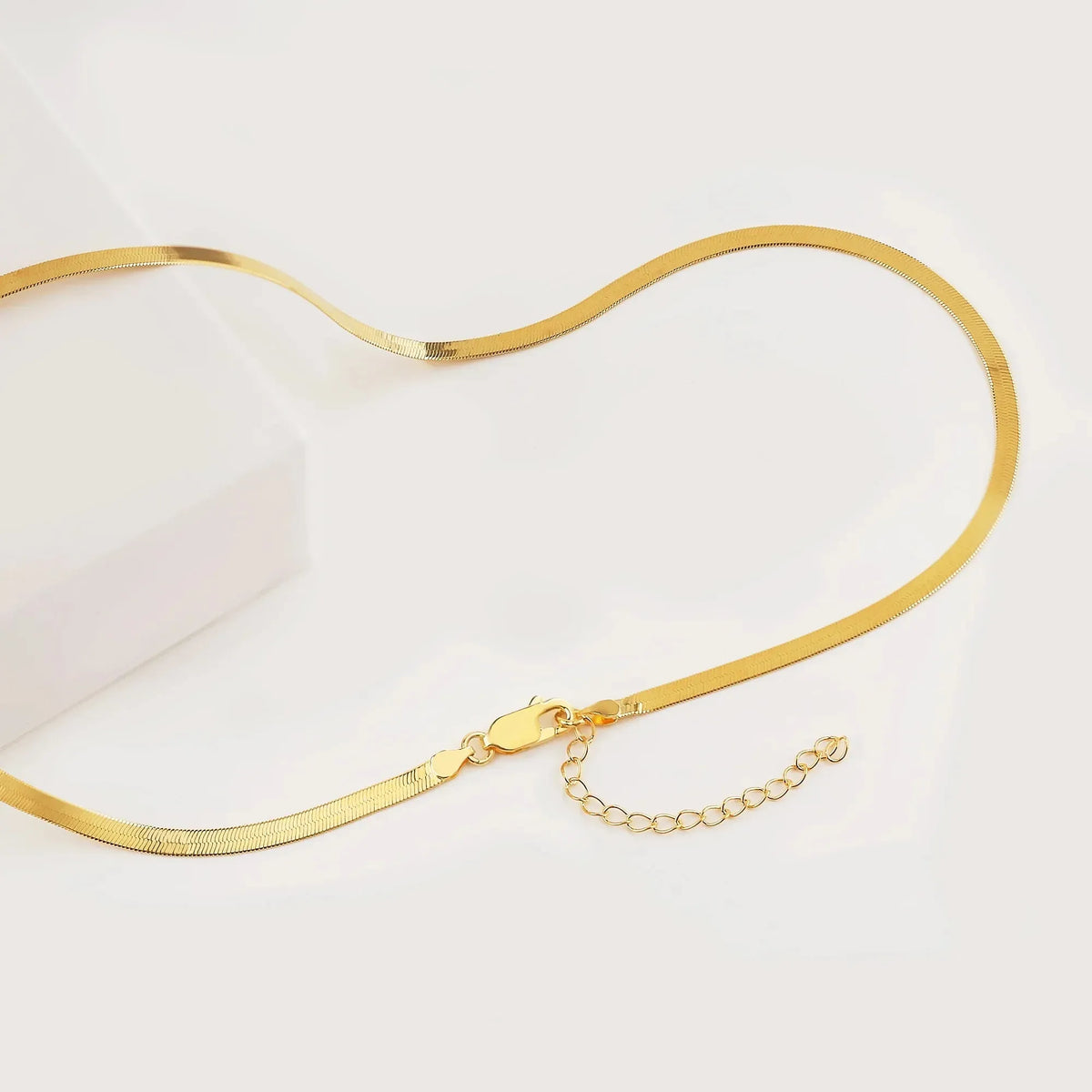 Women's Herringbone Chain Necklace 0.12 in