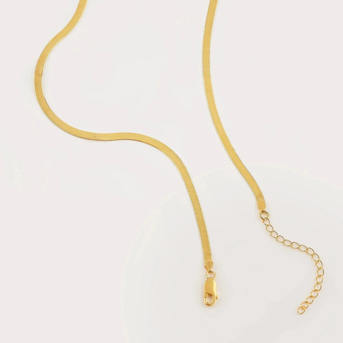Women's Herringbone Chain Necklace 0.12 in