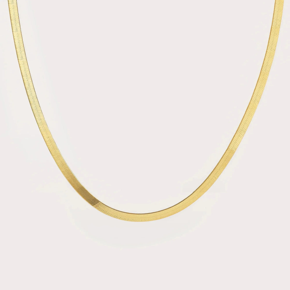 Women's Herringbone Chain Necklace 0.12 in
