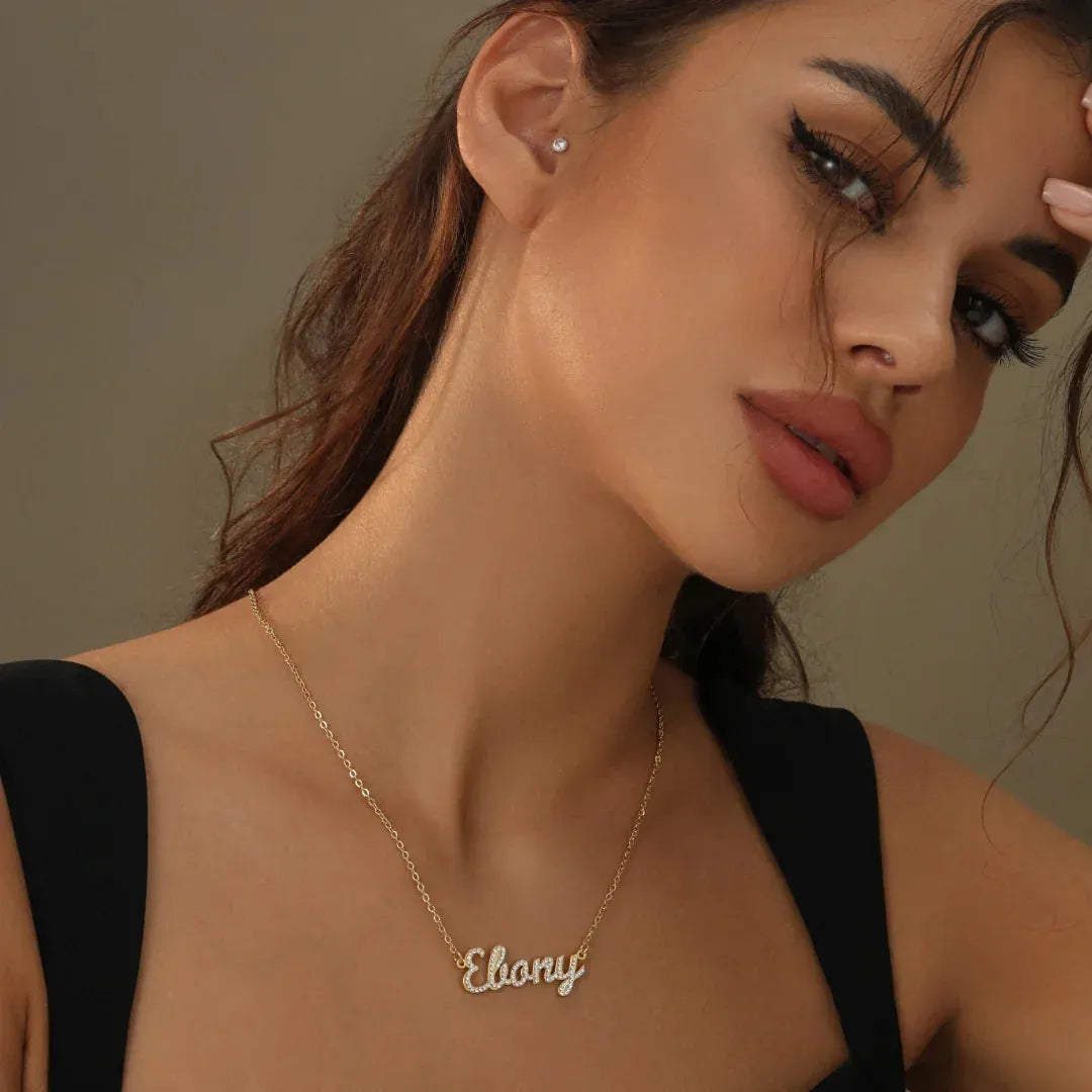 Women's Iced Name Necklace