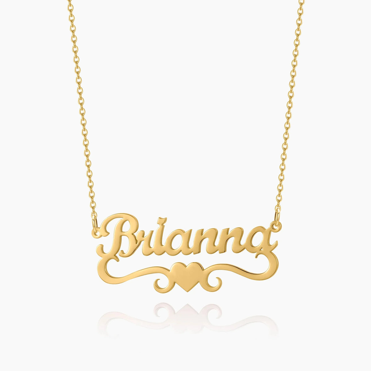 Women's Love Heart Name Necklace