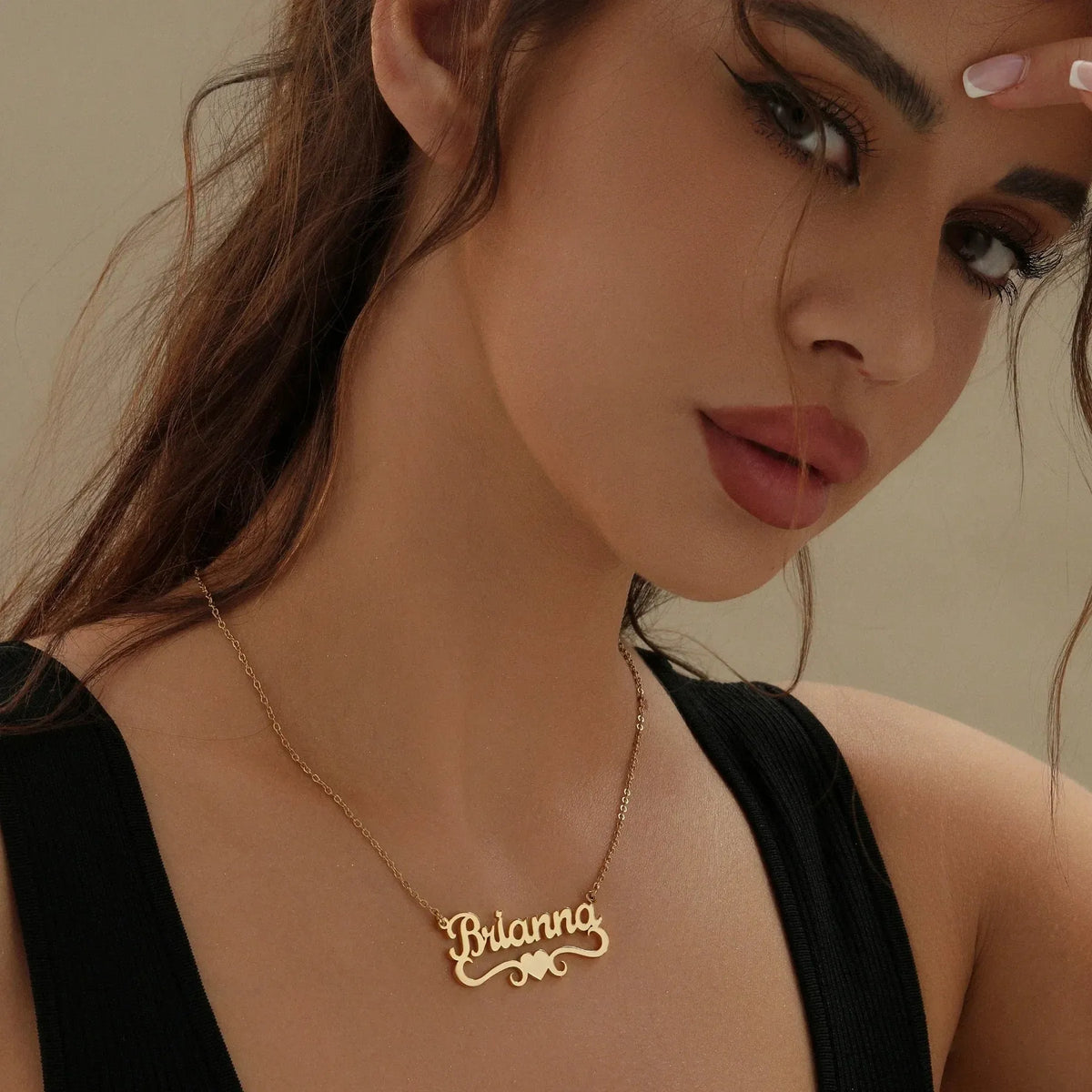 Women's Love Heart Name Necklace