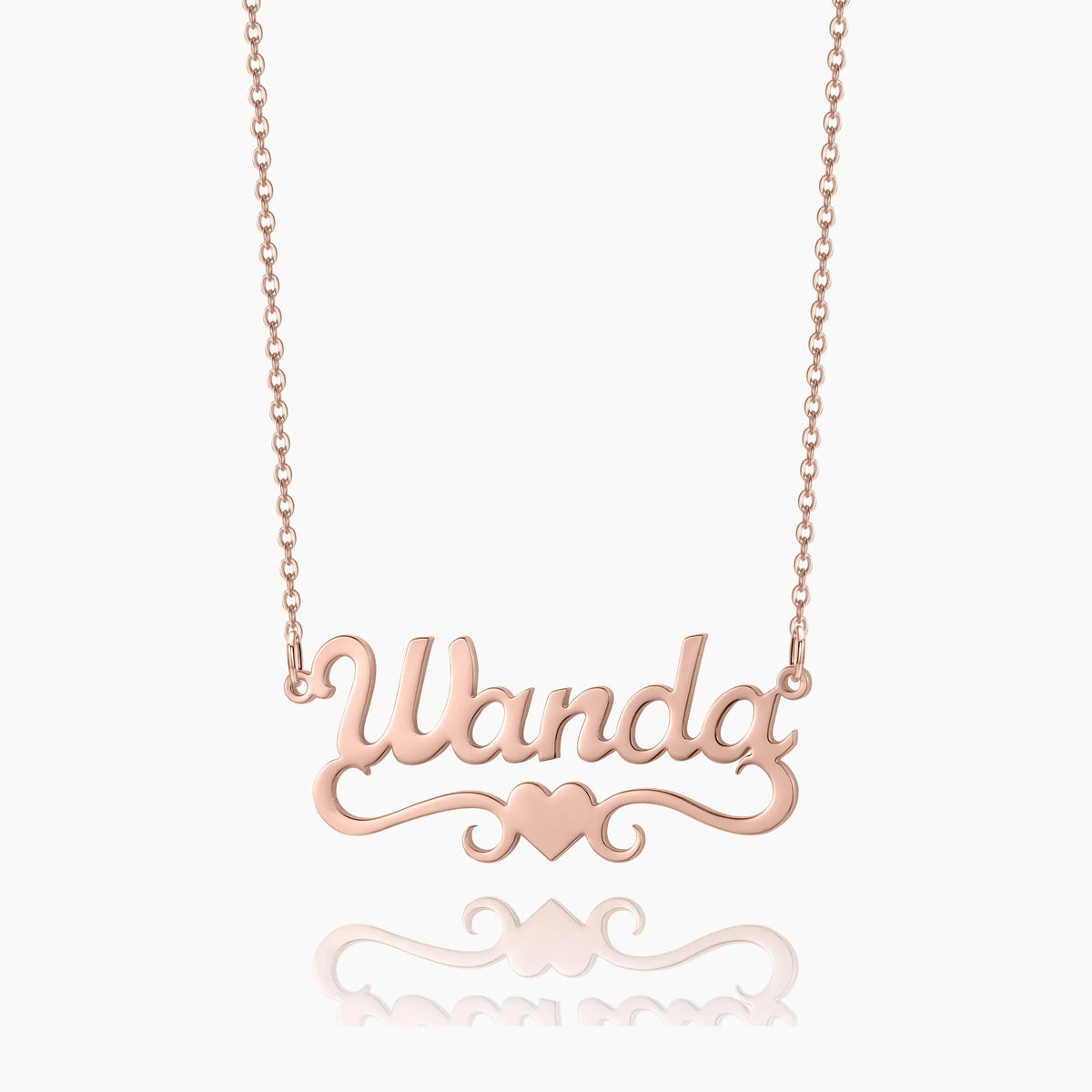 Women's Love Heart Name Necklace