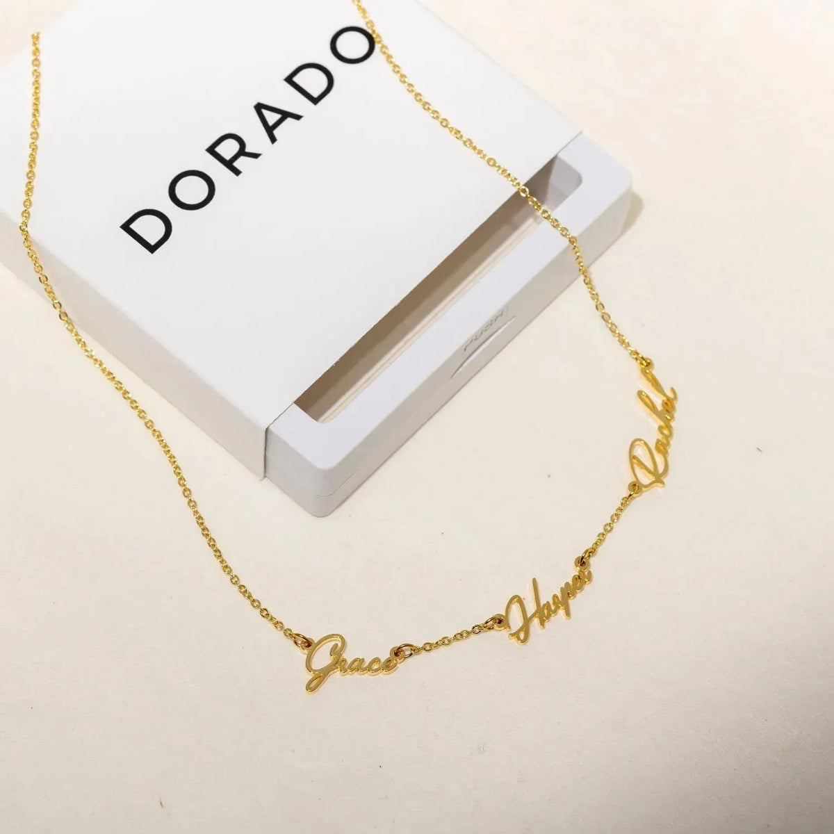 Women's Multi Name Link Chain Necklace
