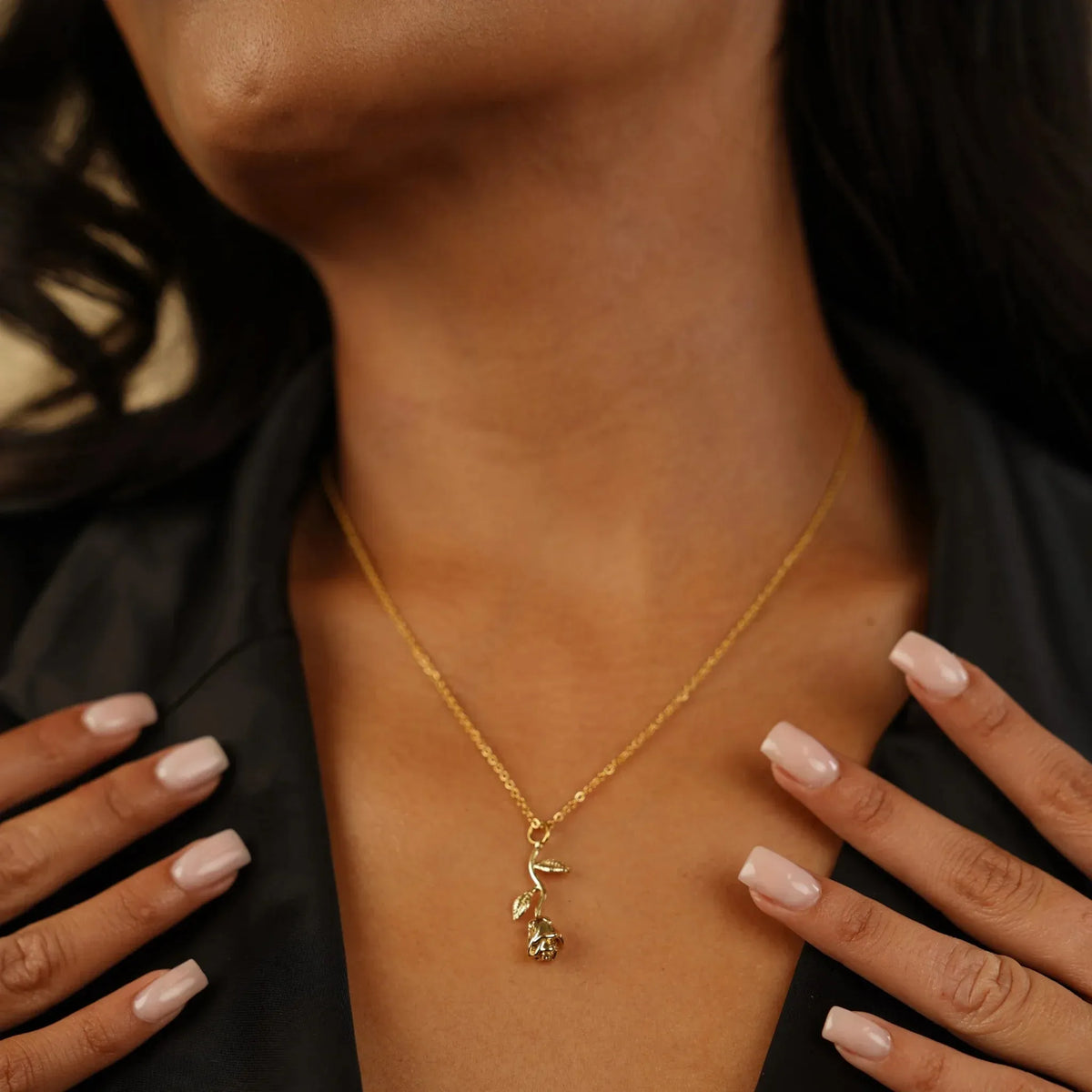 Women's Rose Pendant Necklace