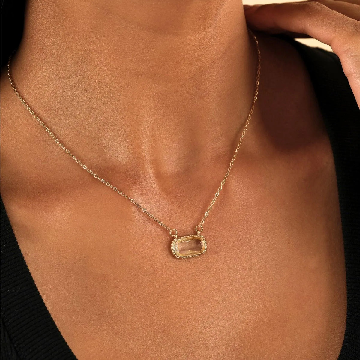 Women's Stone Pendant Necklace