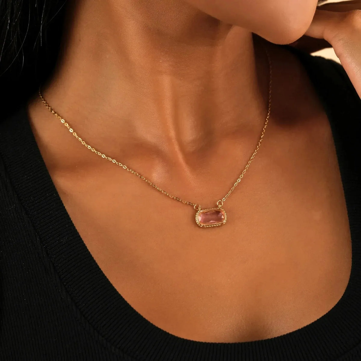 Women's Stone Pendant Necklace