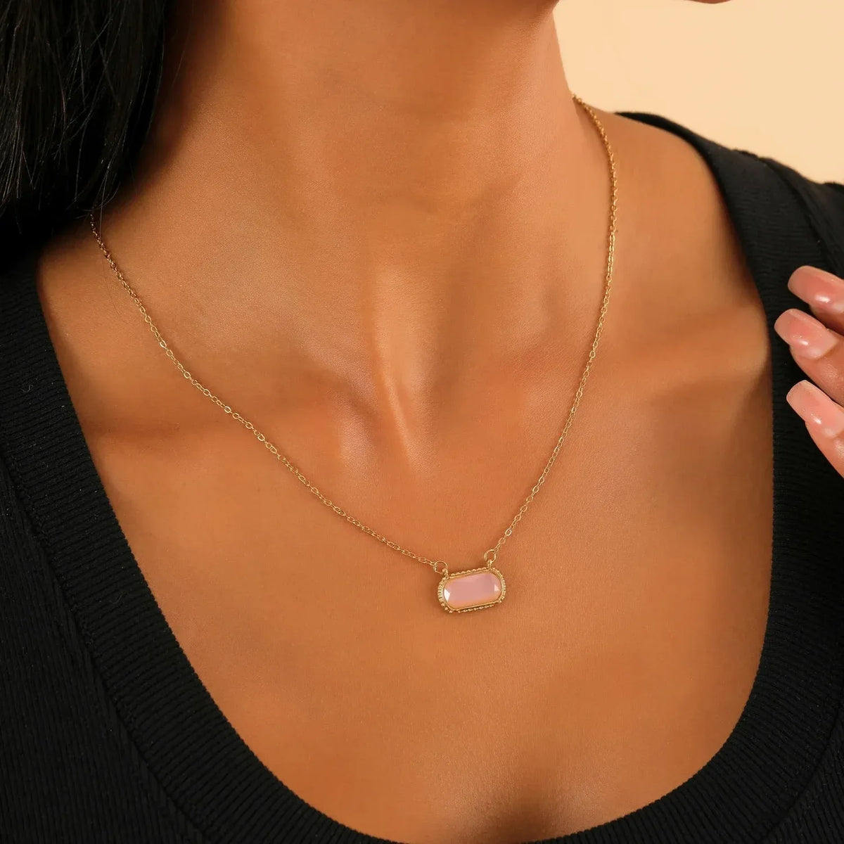 Women's Stone Pendant Necklace