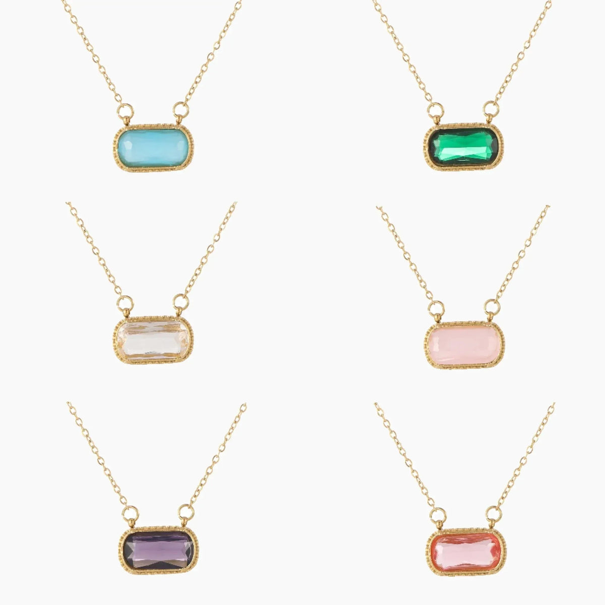 Women's Stone Pendant Necklace