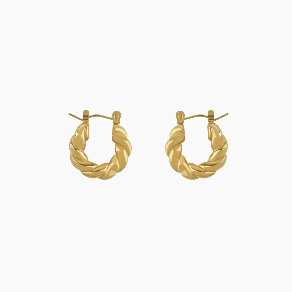 Women's Twist Hoop Earrings