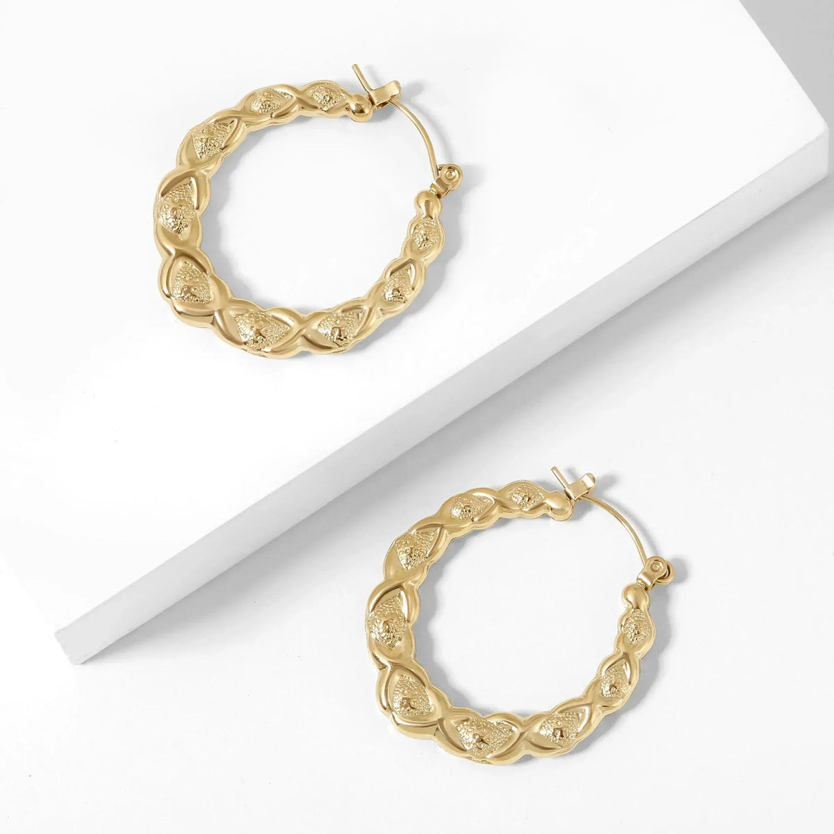 XOXO Bamboo Hoop Earrings