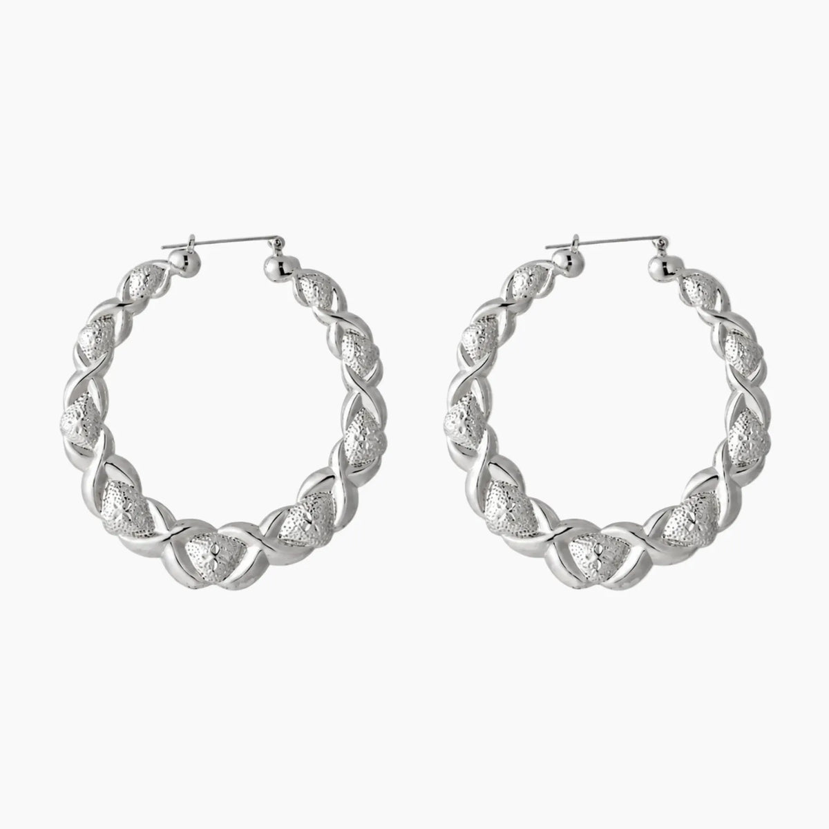 XOXO Bamboo Hoop Earrings