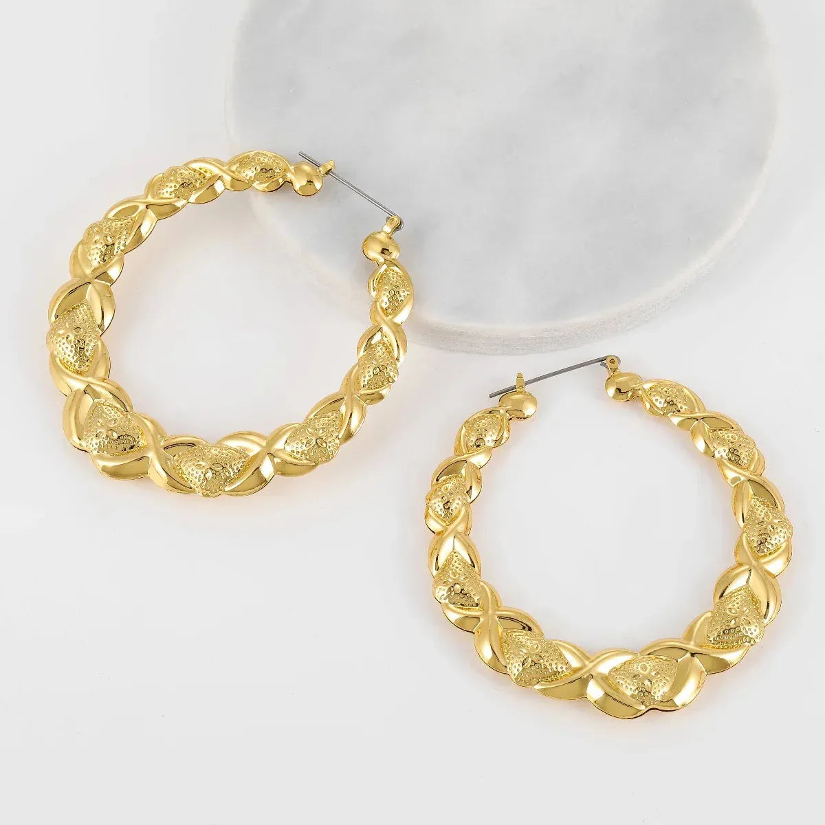 XOXO Bamboo Hoop Earrings