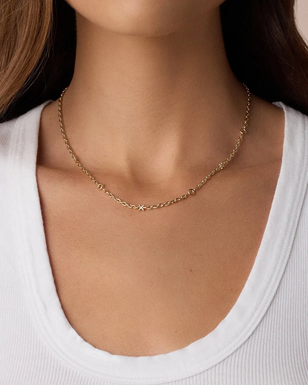 XOXO Necklace in 18K Gold Plated
