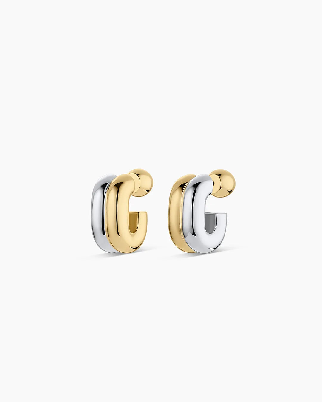 Zoey Mixed Stacked Huggies in 18K Gold Plated