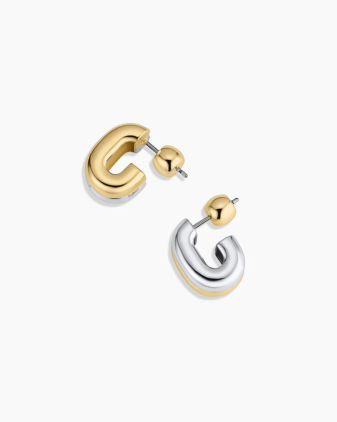 Zoey Mixed Stacked Huggies in 18K Gold Plated